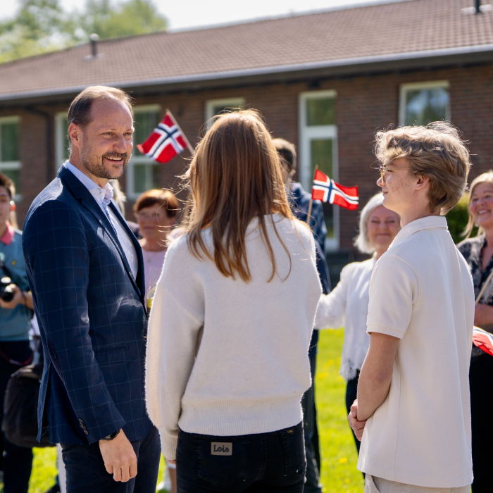Besøkte Briskeby videregående skole